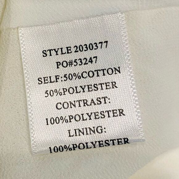 Anthropologie Current Air Button Front Mock Neck Blouse Size Large - Picture 5 of 5